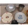 Image 2 : Assorted Dishware Including Queen Coronation Plate, Flour Sifter, 