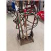 Image 1 : Portable Welding Cart with Hoses, Regulator, Cutting Torch + Brazing Rod