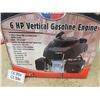 Image 2 : All Power 6HP Vertical Gasoline Engine - New in Box Never Used