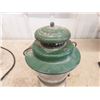 Image 2 : Coleman Model 236 Chrome Bottom Green Top Oil Lamp