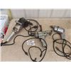 Image 1 : 3 Heavy Duty Electric Power Tools; Angle Grinder, 3/8" + 1/2" Drill