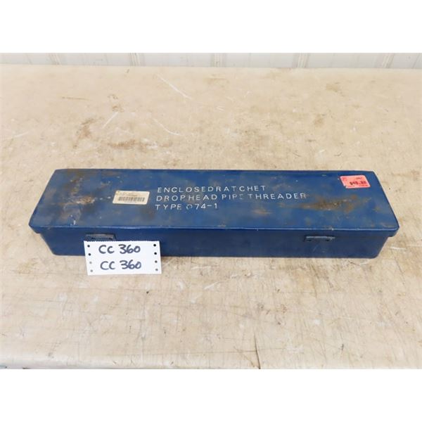 Enclosed Ratchet Drop Head Pipe Threader Type Q74-1