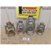 Image 1 : 4 Barn Lanterns; Fourhand #27, 3 Beacon - 2 Small Beacon Need Glass