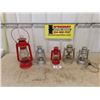 Image 1 : 5 Barn Lanterns - 2 Converted to Electric ; Beacon, Fourhand, Made