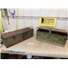 Image 1 : 2 Metal Military Tool Boxes ; 10" x 15" x 24"  & 9" x 9" x 28" 