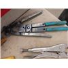 Image 2 : Assoted Vice Grips, Wire Crimpers, Pipe Wrench