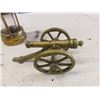 Image 3 : 2 Brass Decoratvie Cannons, Brass British Coal Mining Lamp 9" Tall