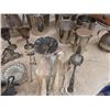 Image 8 : Large Assortement of Silver Plate + Chrome ; Platters, Buckets, Utensils, 