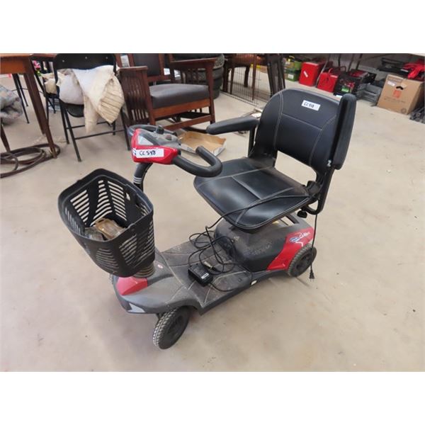 Invacare Colibri 4 Wheel Mobility Scooter with Charger - Tested + Works