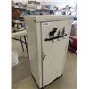 Image 2 : White Metal Cabinet with 4 Shelves 13" x 19" x 42" 