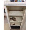Image 3 : White Metal Cabinet with 4 Shelves 13" x 19" x 42" 