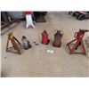 Image 1 : 2 Jack Stands, 3 Heavy Duty Bottle Jacks