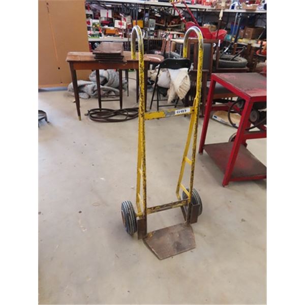 2 Wheel Steel Dolly/ Handcart with Rubber Tires - May Not Hold Air