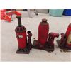 Image 2 : 6 Assorted Hydraulic Bottle Jacks - up to 12 Tons