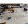 Image 1 : Assorted Glassware ; Wine Glasses, Decanter, Candle Holders, plus more