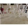 Image 5 : Assorted Glassware ; Wine Glasses, Decanter, Candle Holders, plus more