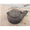 Image 2 : Cast Iron Tea Pot, Sausage Stuffer, Galvanized Tool Box, Meat Grinder, Press