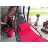 Image 3 : Self Standing Saskatchewan Hammock with Shade Canopy 66" Long Cushion