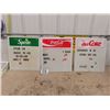 Image 1 : Sprite, Coca-Cola, Diet Coke Plastic Menu Boards 18" x 20" 