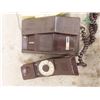 Image 2 : 3 Vintage Telephones - Rotary Dial, 2 Table Rotary Phone, Olive 