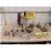 Image 1 : Ornamental Metal Baskets, Saxaphone Shaped CD Holder, Wooden 