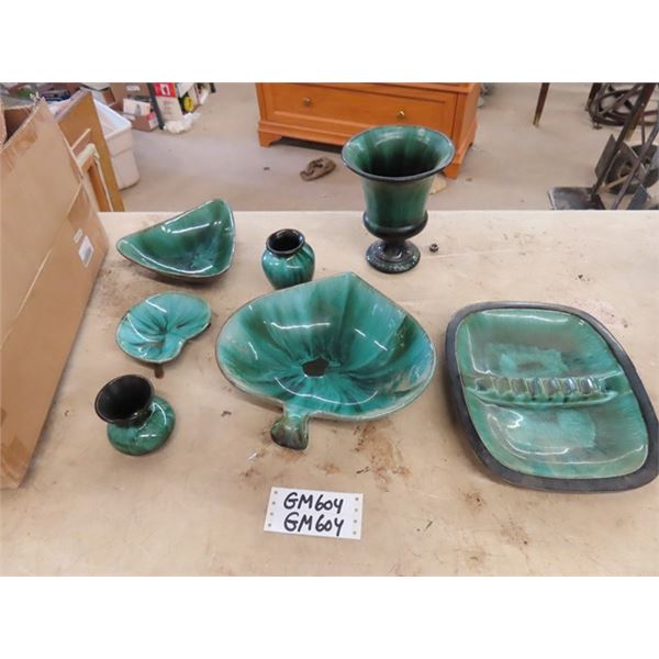 Blue Mountain Pottery ; Ashtray, Bowls, Urns