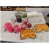 Image 1 : Assorted Candles - Variety of Shapes + Sizes, 2 Apple Candles 