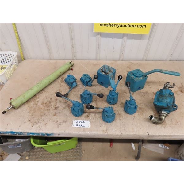 Assorted Hydraulic Controls ; (7) Republic # 874, Vicker Vane Pump,