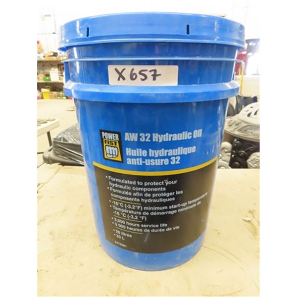 Power Fist AW-32 Hydraulic Oil 20 L Pail - New / Full