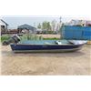 Image 1 : 18' Aluminum Boat with Yamaha Pro 50 Motor- NO Trailer - Been in 