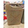 Image 2 : (3) 5 Gal Military Style Fuel Cans + 1 Poly 5 Gal Water Tank