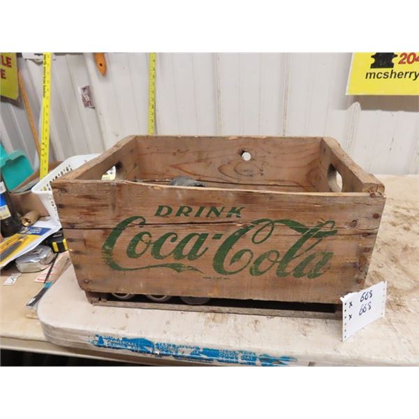 Coca-Cola Crate 1/2 Full of Insulators