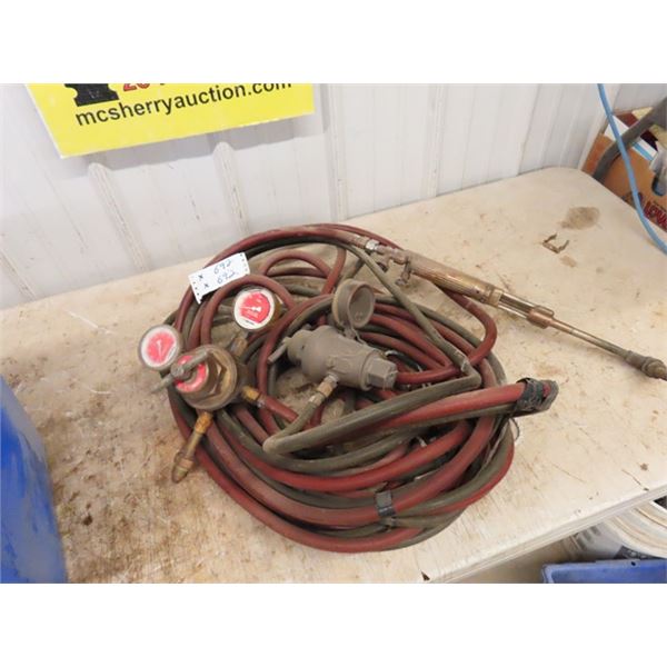 Acetylene Torch, Gauge + Hoses