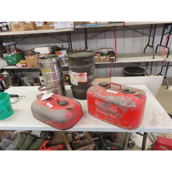 2 Boat Marine Tanks, Military Canister