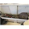 Image 8 : Allen Grey Rolling Cabinet with Bench Grinder Set Up
