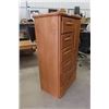 Image 4 : Modern Tall Boy Dresser/ Armoire - 6 Drawer + 1 Door 18.5" x 36" x 57" 
