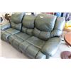 Image 2 : 3pc - Like New - Dark Green Palliser Couch 92" Wide - End Sections 