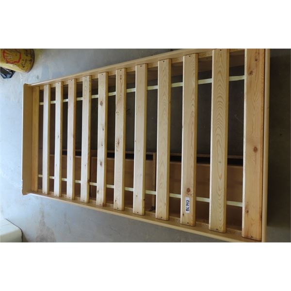 Bed Frame with 3 Drawers 40.5" x 78" - Wooden Construction