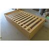 Image 2 : Bed Frame with 3 Drawers 40.5" x 78" - Wooden Construction