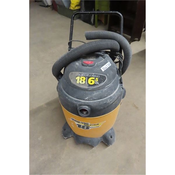 Shop Vac Ultra 18 Gal, 6.5 HP