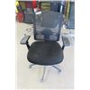 Image 1 : Adjustable Swivel Office Chair with Back Support + Upholstered Seat