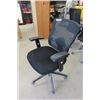 Image 2 : Adjustable Swivel Office Chair with Back Support + Upholstered Seat