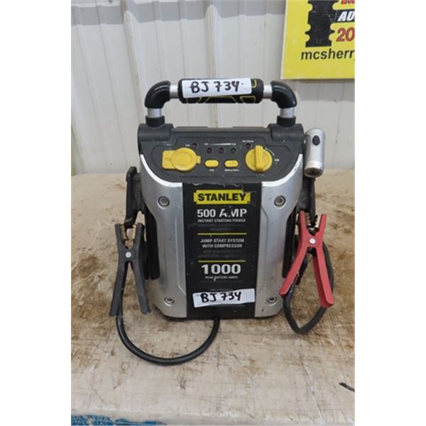 Stanley 500 Amp Portbable Booster Pack with Compressor