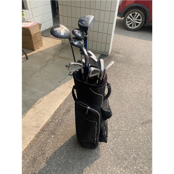 Burton golf bag and golf clubs