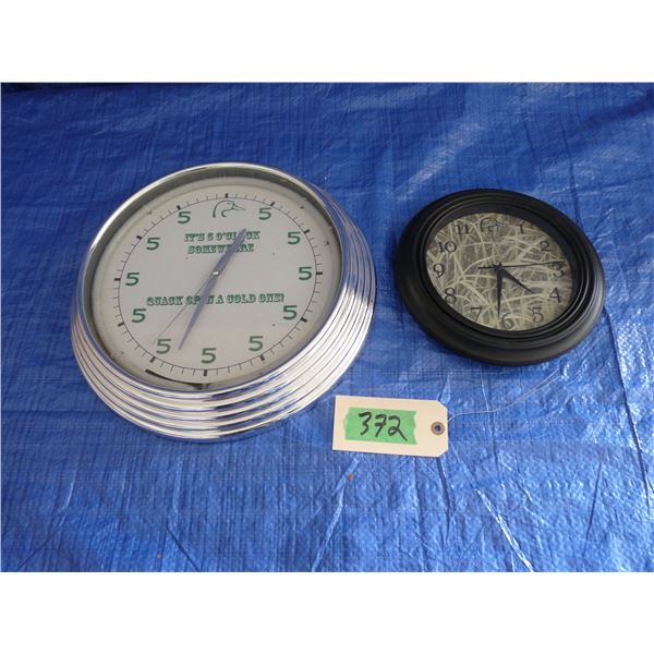 Ducks unlimited wall clocks no power adaptor for its five oclock