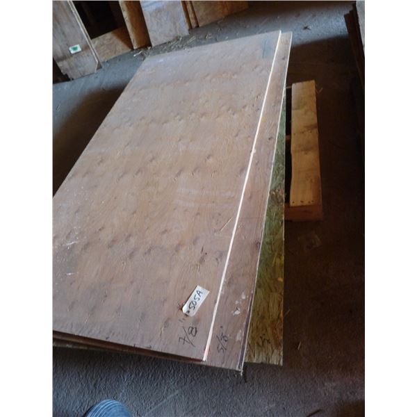 Lot of 3 sheets of 4x8 OSB And plywood