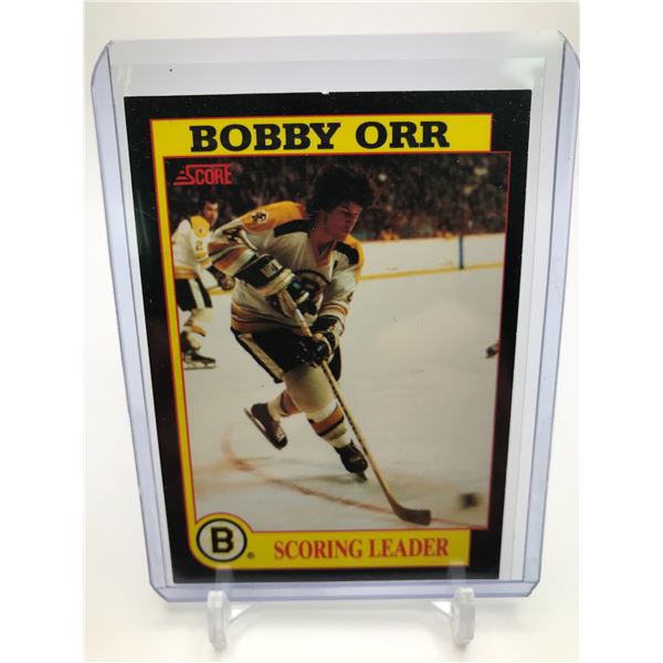 1991 SCORE BOBBY ORR SCORING LEADER CARD