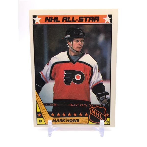 Howe Middle Sticker 1987 TOPPS #3 MARK HOWE ALL STAR STICKER CARD