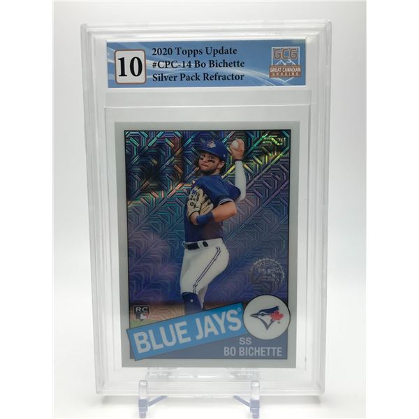 2020 TOPPS UPDATE NO.CPC-14 NO BICHETTE SILVER PACK REFRACTOR GCG GRADED 10