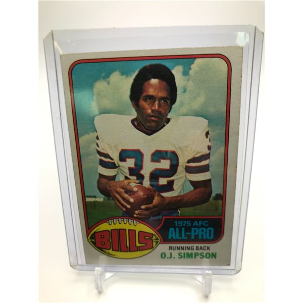 1967 TOPPS NO.300 OJ SIMPSON 1975 AFC ALL-PRO